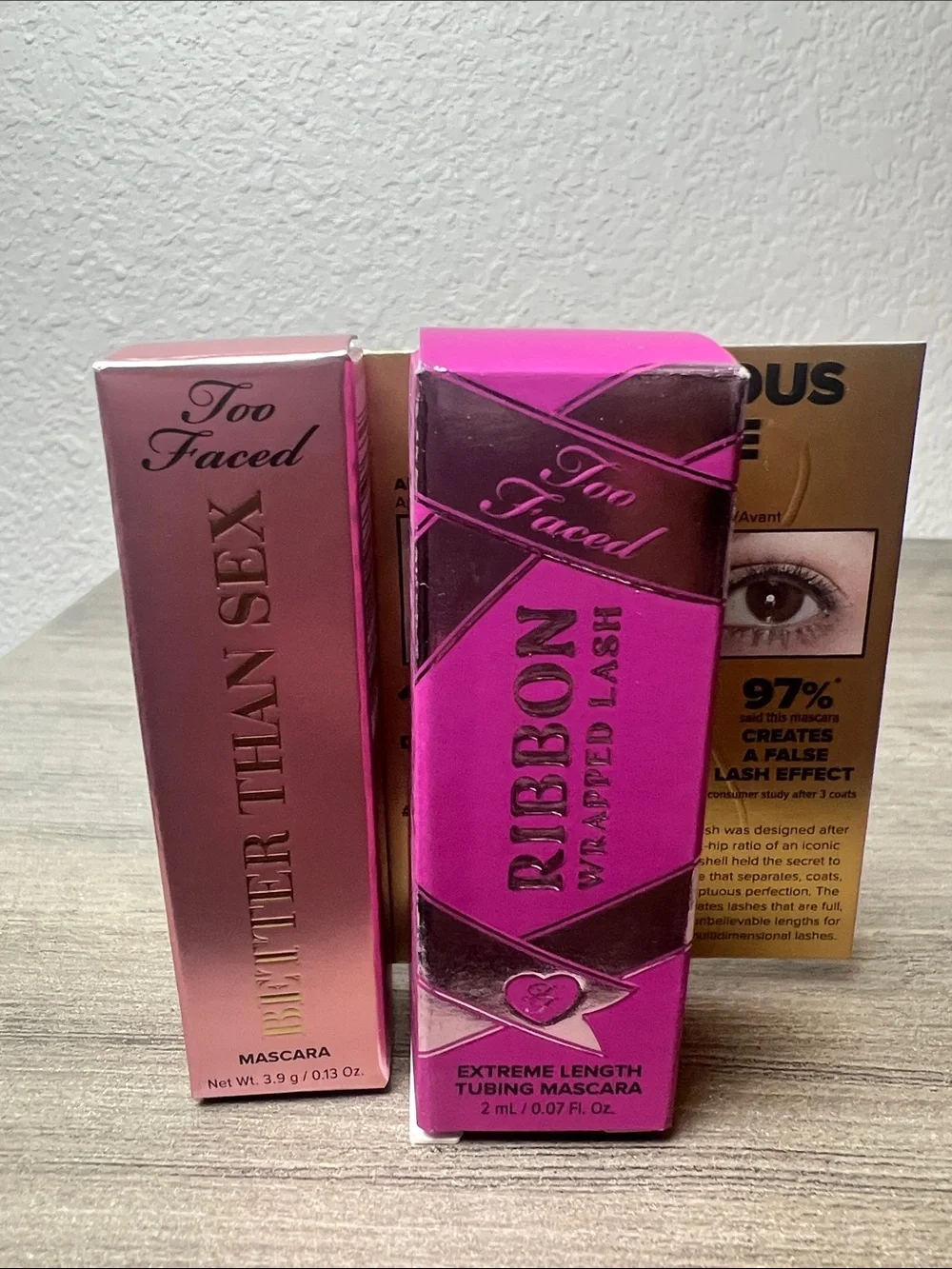 Too Faced Ribbon Wrapped Lash & Better than Sex Mascara Travel Bundle